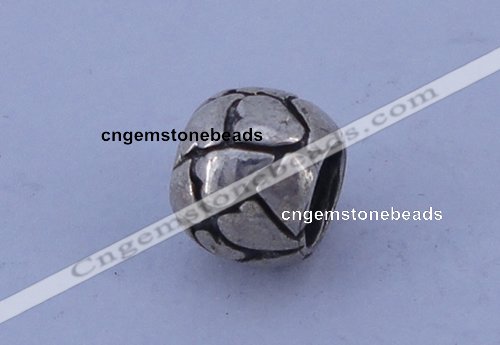 SEP37 5PCS 6.5*8mm drum no troll sterling silver European beads