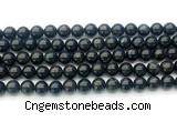 CAE322 15.5 inches 8mm round astrophyllite gemstone beads