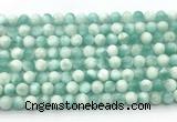 CAS310 15.5 inches 6mm round snowflake angelite gemstone beads