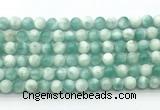 CAS311 15.5 inches 8mm round snowflake angelite gemstone beads