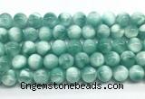 CAS333 15.5 inches 12mm round peacock angelite gemstone beads