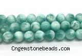 CAS336 15.5 inches 18mm round peacock angelite gemstone beads