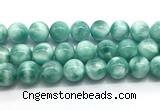 CAS337 15.5 inches 20mm round peacock angelite gemstone beads