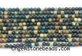 CAZ15 15.5 inches 4mm round azurite gemstone beads