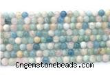 CMG501 15.5 inches 6mm round morganite gemstone beads