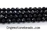 CON127 15.5 inches 12mm faceted round black onyx gemstone beads