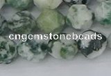 CAA1023 15.5 inches 12mm faceted nuggets tree agate beads