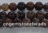 CAA1036 15.5 inches 6mm round dragon veins agate beads wholesale