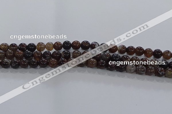 CAA1037 15.5 inches 8mm round dragon veins agate beads wholesale