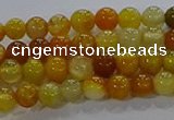 CAA1040 15.5 inches 4mm round dragon veins agate beads wholesale