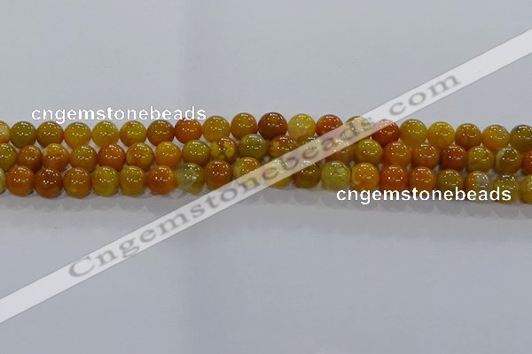 CAA1042 15.5 inches 8mm round dragon veins agate beads wholesale