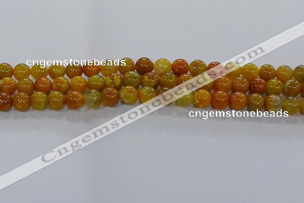 CAA1043 15.5 inches 10mm round dragon veins agate beads wholesale