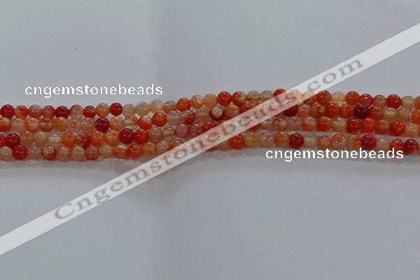 CAA1045 15.5 inches 4mm round dragon veins agate beads wholesale