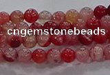 CAA1050 15.5 inches 4mm round dragon veins agate beads wholesale