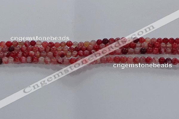 CAA1050 15.5 inches 4mm round dragon veins agate beads wholesale