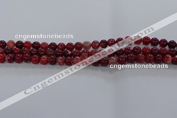 CAA1051 15.5 inches 6mm round dragon veins agate beads wholesale