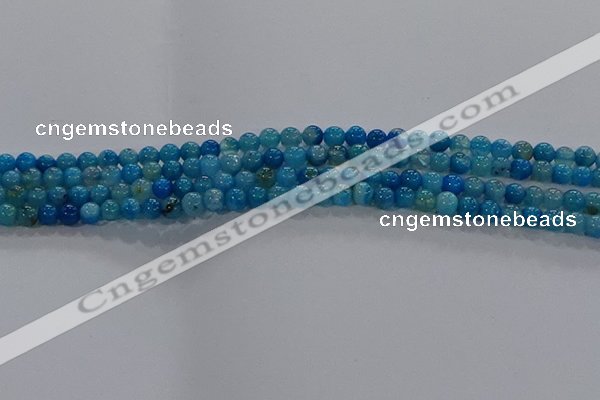 CAA1055 15.5 inches 4mm round dragon veins agate beads wholesale