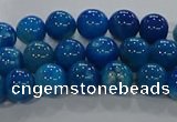 CAA1056 15.5 inches 6mm round dragon veins agate beads wholesale