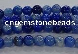 CAA1060 15.5 inches 4mm round dragon veins agate beads wholesale