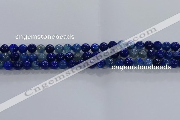 CAA1061 15.5 inches 6mm round dragon veins agate beads wholesale