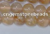 CAA1073 15.5 inches 10mm round sakura agate gemstone beads