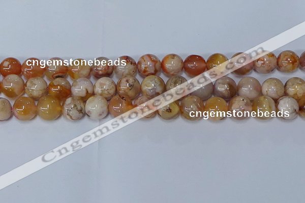 CAA1074 15.5 inches 12mm round sakura agate gemstone beads