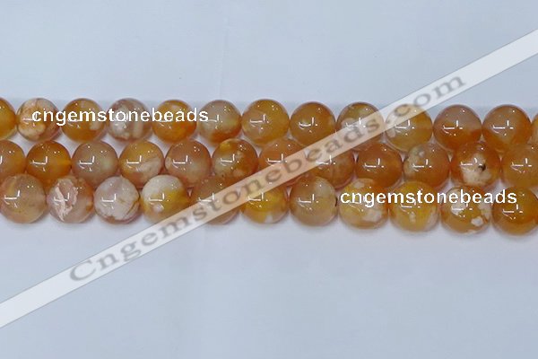 CAA1075 15.5 inches 14mm round sakura agate gemstone beads