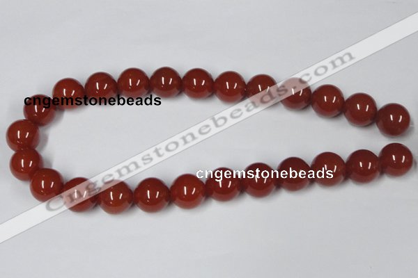 CAA115 15.5 inches 16mm round red agate gemstone beads wholesale