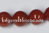 CAA116 15.5 inches 18mm round red agate gemstone beads wholesale