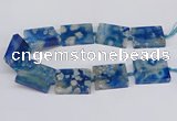 CAA1165 15.5 inches 30*40mm rectangle sakura agate gemstone beads