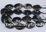 CAA1174 15.5 inches 25*35mm - 30*40mm freeform sakura agate beads