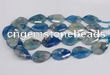 CAA1178 15.5 inches 22*30mm - 25*35mm faceted freeform sakura agate beads