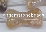 CAA1192 15.5 inches 22*40mm - 25*45mm bone sakura agate beads