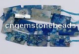 CAA1202 15.5 inches 30*50mm rectangle sakura agate beads