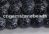 CAA1212 15.5 inches 10mm round frosted agate beads wholesale