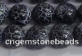 CAA1213 15.5 inches 12mm round frosted agate beads wholesale