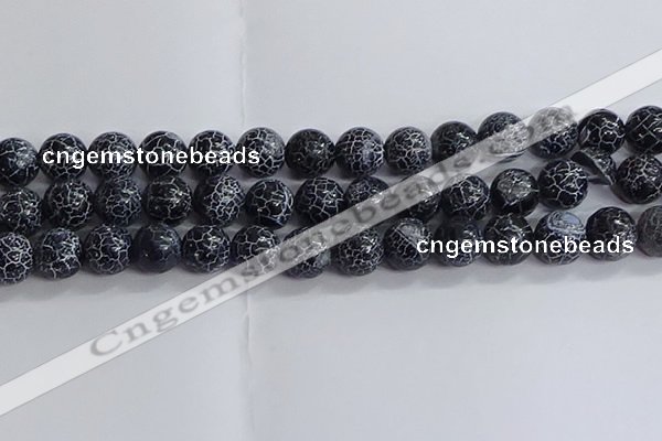 CAA1213 15.5 inches 12mm round frosted agate beads wholesale