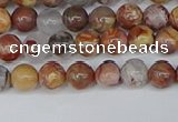 CAA1220 15.5 inches 4mm round gold mountain agate beads