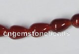 CAA131 15.5 inches 9*14mm teardrop red agate gemstone beads