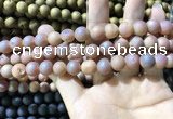 CAA1313 15.5 inches 10mm round matte plated druzy agate beads