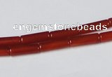 CAA136 15.5 inches 4*13mm column red agate gemstone beads