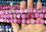 CAA1422 15.5 inches 10mm round matte druzy agate beads