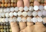 CAA1431 15.5 inches 12mm round matte druzy agate beads