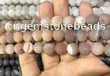 CAA1433 15.5 inches 12mm round matte druzy agate beads