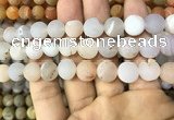 CAA1446 15.5 inches 14mm round matte druzy agate beads