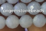 CAA1460 15.5 inches 6mm faceted round blue lace agate beads