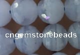 CAA1461 15.5 inches 8mm faceted round blue lace agate beads