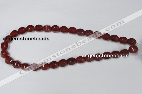 CAA147 15.5 inches 10*12mm star fruit shape red agate gemstone beads