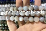 CAA1534 15.5 inches 12mm round banded agate beads wholesale