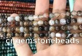 CAA1537 15.5 inches 6mm round banded agate beads wholesale